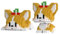 Larcele 379 Stücke Mikro Tier Bausteine Spielzeug Kit, Mini Hund Bricks Bauen Bauklötze Satz KLJM-11(2 in 1 Welsh Corgi)