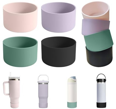IOXXL 4 stivaletti in silicone per borracce Stanley Hydro Flask Yeti Simple Modern Owala 7,1-7,6 cm di larghezza (4 colori)