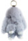 Xsclpomddy Süße Groß. Plüsch Hase Schlüsselanhänger Plüsch-Häschen 7in Schlüsselanhänger Pom Poms Taschenanhänger Handtasche Autoschlüssel Dekoration,light gray