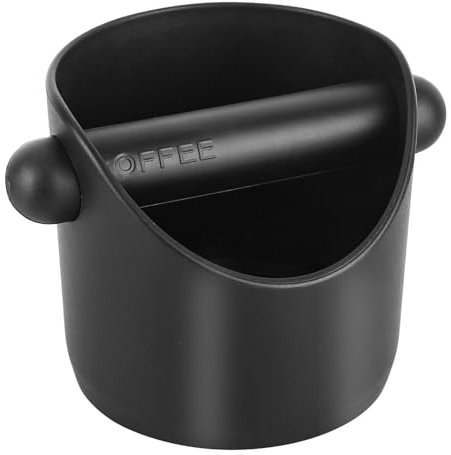 Coffee Knock Box - Espresso Knock Box Coffee Machine Accessories Coffee Grounds Knock Box with Removable Knock Bar Coffee Bin Knock Box for Easy Coffee Ground Disposal
