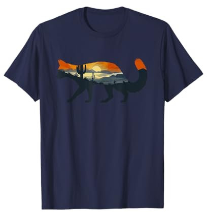 Western Scenic Arizona Desert Coyote T-Shirt