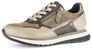 Gabor Damen Low-Top Sneaker, Frauen Halbschuhe,schnürschuhe,schnürer,Business,Freizeit,straßenschuhe,Farro/Noce/Bronce,42 EU / 8 UK