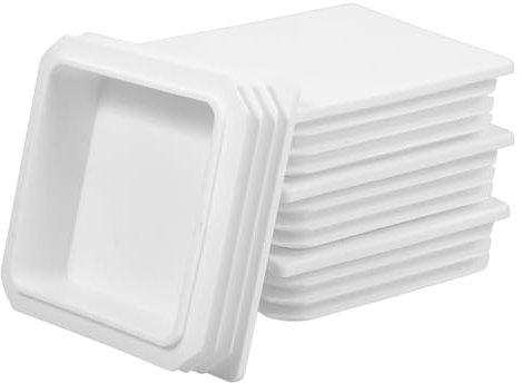 VILLFUL Pfostenkappen Abs Kunststoff 4 Stück 100x100mm Weiß Schutzabdeckung Für Zaun Und Geländerpfosten Witterungsbeständig Für Außenbereich