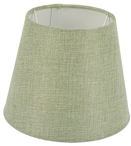 NULYLU Pantalla De Lámpara De Tela Moderna Sombra Decorativa Para Lámparas De Mesa Diseño Redondo Verde Ligera Y Portátil Para Hogar Y Oficina