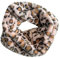 Lina & Lily Winter Loop Schal Snood Damen aus Kunstpelz (Leopard Rosa)