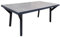 Gardissimo Gartentisch Esstisch Solido starr 185 x 100 cm, Tisch Aluminium Keramik Wetterfest Outdoor anthrazit pflegeleicht