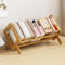 SunshineFace Bibliothèque inclinable en bois, étagère de bureau, support de rangement, petite étagère créative pour livres, magazines, CD