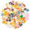Keboyoe 100 PCS Mini Food Toys for Kids Resin Mini Food Miniature Food for Dolls House Mini Pretend Food For Children Kitchen Accessories Pretend Play Kitchen Game Party Toys (Random Style)