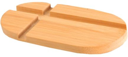 Tofficu Sturdy and Bamboo Phone Stand Versatile Tablet Holder for Office Kitchen Nightstand Dining Table