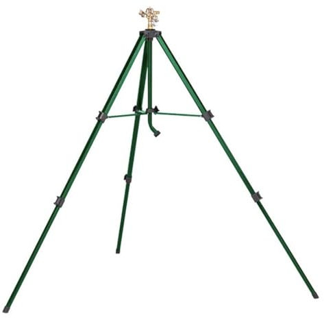 Tripod Sprinkler - Spruzzatore regolabile per prato, di irrigazione telescopico, supporto per tubi da giardino ad alte prestazioni, base d'acqua esterna per paesaggi paesaggistici