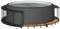 Maison et jardin, piscine et spa, accessoires de piscine et spa, tour de jacuzzi avec rangement et marche en bois noir en polyrotin