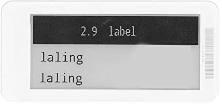 Elektronisches Preisschild, intelligentes ESL-TFT-Display, Regaletikett, geringer Verbrauch, Bluetooth, 2,9 Zoll, für Einzelhandelsgeschäfte, Supermärkte, ABS-Material, einfache (Schwarz Weiß)