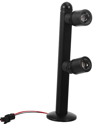 SEWOART Mini Projecteurs LED pour Vitrines à Bijoux, 2 Têtes Noires, Hauteur 150 Mm, Lumière Chaude, Alimentation 95-265v, Éclairage D’exposition Intérieur Polyvalent pour Présentoirs