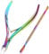 ZTMY Cuticle Clippers with Cuticle Pusher Set -Stainless Steel Cuticle Cutter Nail Clipper Trimmer Scissors for Fingernails and Toenails