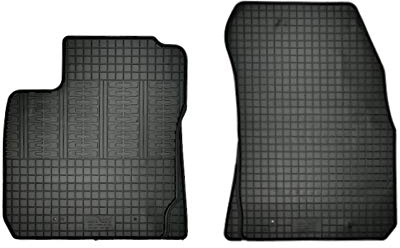 CIKCAR Satz Gummimatten passgenau | kompatibel mit Ford Transit Courier 2-Personen 2014-2019 (2-teilig)