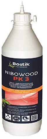 BOSTIK Holz- und Parkettleim Wood A965 D3 550g – Holzleim Wasserfest, Lösemittelfrei, Spaltfüllend, Offene Zeit 10 Minuten, Transparent auftrocknend