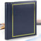 Album photo autocollant – Personnalisez votre album photo avec des photos de différentes tailles | Grand album photo facile à remplir et durable (bleu, 20 pages, 10 feuilles)
