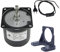CHANCS Metal Geared for Rotisserie Turntable 60KTYZ 220V AC 5r/min Gearbox Electric Motor With Motor Holder and EU/UK Power Extension Cable Cord
