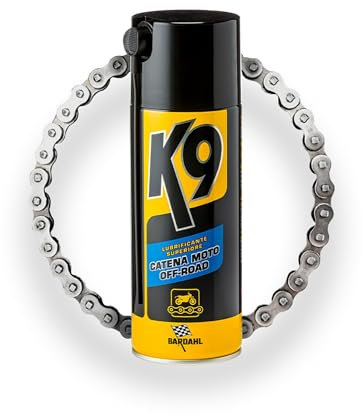 Bardahl K9 Lubrifiant Spray Supérieur Lubrifiant Chaîne Moto hors Route, Lubrifiant Chaîne Moto ou Chaîne Vélo, Accessoires Moto, Chain Lube
