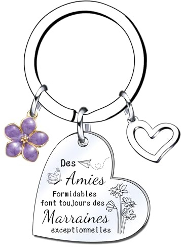 LKJHGF Porte-clés Cadeaux de Noël pour Tata - Amies Formidables, Exceptionnelles - Annonce Grossesse, Naissance Enfant, Idée Cadeau Bébé Fille Garçon (1)