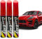 Nadiaen 3 Pcs Car Touch up Paint Pen 3 Pcs Car Paint Touch up Red Touch up Paint for Cars for Scratch Repair Car Paint Touch Up Pens 12ml (Red)