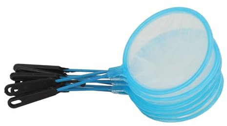 Baby Sole Garnelennetz, 10 Stück, Hochflexibles Mini Baby Sole Garnelennetz, Nylonmaterial, feines Finish, Aquarium Fischernetz für Kinder, mit Kunststoffstange