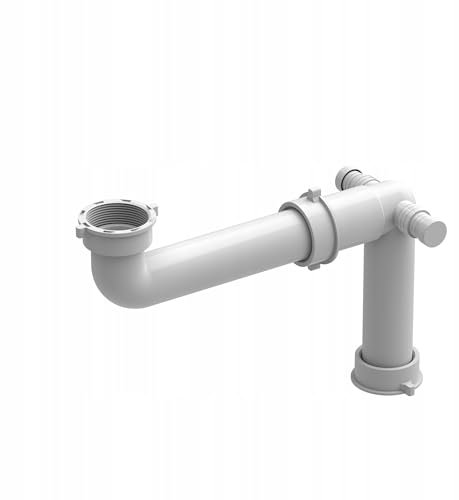 QUADRON sifón para fregadero de cocina, SAVE SPACE 3 1/2 para acero y GRANITO, ahorro de espacio sifón para fregadero - sifón, diseño moderno, para cocina, baño, para fregaderos