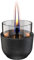 Tenderflame Violet 8 Lava Kerze aus Porzellan, ungiftig, nicht brennbar, umweltfreundlich, ohne Gefahr für die Flamme, Schwarz, 8,3 x 8 cm