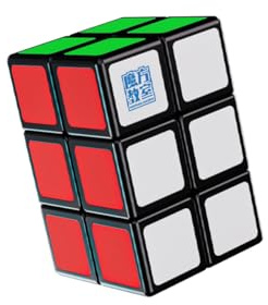 Oostifun MoYu MOFANGJIAOSHI 2x2x3 Würfel Puzzle 2 Lagen 2x2x3 Würfel Schwarz Würfel Klassenzimmer 223 Glatt Drehen Würfel Spielzeug für Anfänger (Schwarz)
