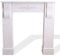 Kaminumrandung aus MDF-Holz, Weiß, glänzend, für Wohnzimmer, Dekoration, elegante zentrale Dekoration, 92 x 93 x 225 cm, RE4283