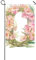 Banderas floralmórficas de la paz de la flor de adelfa rosa O para exteriores, banderas de paz para exteriores, para decoración de patio, 12 x 18 pulgadas, doble cara