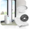 Kit Fenetre Pour Climatiseur Mobile,Embout Tuyau Climatiseur Mobile,Tuyau D'éVacuation D'Air Pour Climatiseur, DiamèTre 105 Mm, Longueur RéGlable De 0,7 à 1,7 M,Pour Climatiseurs,Hottes De Cuisine (D)
