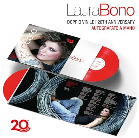 Laura Bono (20th Anniversary) Doppio Autografato Rosso Trasparente
