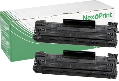 NexoPrint CB435AD 35A Doppelpack schwarz Toner kompatibel mit HP LaserJet P1007 P1008 P1009 3000 Seiten