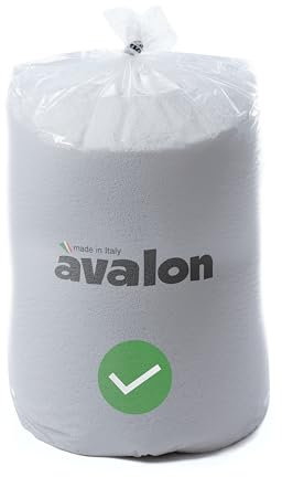 Avalon Perle EPS PRO Quality Riempimento per Pouf Poltrona Ricarica Pouf da 50 Litri Made in Italy