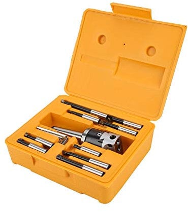 Fräsmaschine Zubehör Set, 14-tlg. F1-12, 50 mm Bohrkopf Set mit 12 mm Bohrstange, Bohrkopf, Deichselgewinde, Bohrstange und Schraubenschlüssel