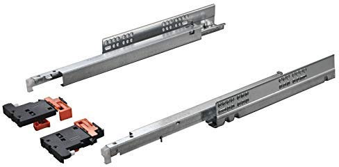 1 Paar Salice Futura Vollauszug UV5-30-K3D-L350-SC Länge 350 mm mit Smove Dämpfung und 3D Verstellung belastbar bis 30 Kg für Holzschublade