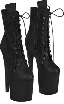 EIS Absatz-Schuhe | Zubehör | Plateau High Heel Stiefelette mit Reißverschluss | Accessoire | Geschenk für Sie