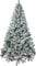 LOKIPA Snow Flocked Christmas tree,6ft Artificial Christmas Tree with Pine Cones and 700 Flocked Tips for Christmas Decorations