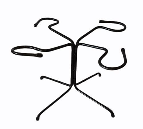 Kaz Sports Four Glass Gin, Cocktail, Champagne, Wine Serving Tree (Black)