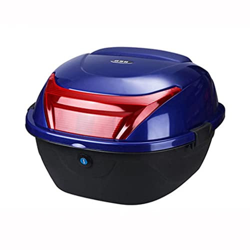 FSCLJ Motorcycle Trunk, Universal Luggage Storage Tail Box Motorcycle Touring Top Box, Suitable for Scooters, Motorcycles, Mopeds And Quad Bikes