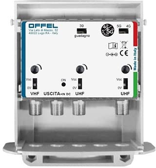 CENTRALE OFFEL CON 3 INGRESSI VHF-UHF-UHF PER ANTENNA