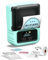 Itari M120 Etikettendrucker - Bluetooth-Etikettendrucker Thermoetikettierer Aufkleber Druckgröße 20-50 mm, Wireless Labeldrucker kompatibel mit Handys und PCs (Grün, mit 1 Rolle Etiketten)