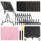 Belle Vous Lot de 10 Minis Tableaux Noirs avec Chevalets - Chevalet Porte Nom de Table en Ardoise - Double Face pour Menus, Num de Table, Messages, Décoration de Fête, Mariage & Anniversaire