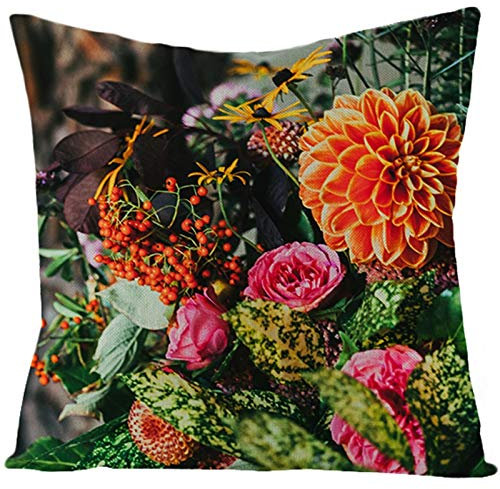 CEVAN Leinen Kissenbezüge Ethno Kissenbezug Zierkissen Kissenbezüge Länglich Kissenhülle Kinderzimmer Kissenbezüge Sofa Dekor 50x50 cm