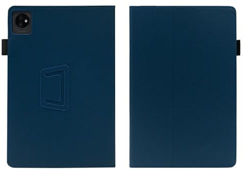 INSOLKIDON Compatible with Teclast P85T 8-INCH Tablet case, Full Coverage Ultra Slim PU leather Cover Case with folding Stand Cover Rugged with Auto Sleep/Wake (Dark blue)