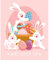 SHUIBIAN Malen nach Zahlen Erwachsene Malen Nach Komplettes Stitch-Set Ostern Kaninchen Bild ohne Rahmen 40 x 50 cm