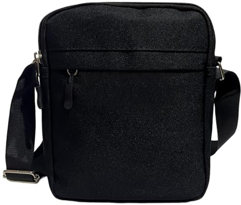 WESTEND CHOICE Crossbody Bag Unisex Cross body bags with Multiple Pockets Women Over Shoulder Bag with Adjustable Strap Mens Messenger bag (Black)