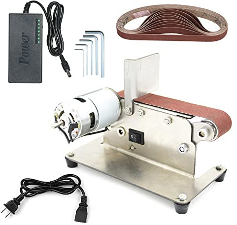 Mini smerigliatrice elettrica a Nastro, lucidatrice Fai da Te, Mini levigatrice a Nastro, affilatrice per Bordi Apex, Coltello da banco, Mini levigatrice a Nastro Fai da Te, Utensili elettrici, per