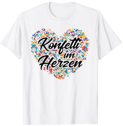 Karneval Konfetti Im Herzen Fasching T-Shirt